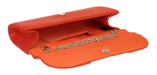 Sac à main rouge écarlate en faux daim Girly Handbags pour vos soirées