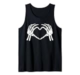 Photo Gallery divertente scheletro mani a forma di cuore i love halloween costume canotta Photo Gallery divertente scheletro mani a forma di cuore i love halloween costume canotta
