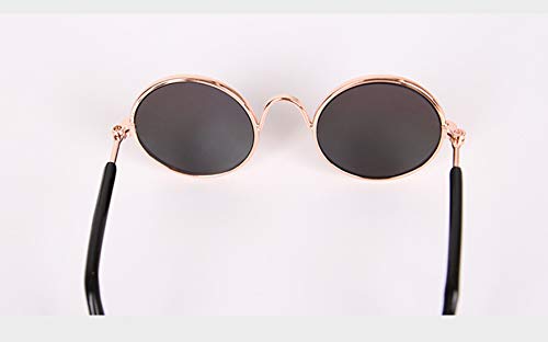 YOAVIP Cat Small Dog Cool Round Sunglasses Eyewear Photos Props Accessories Cosplay Glasses - Image 5