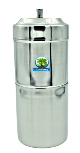 CooPany® Stainless Steel Filter Coffee Maker, South Indian Filter Coffee Maker Small Size 160 ML 2 to 3 Cups