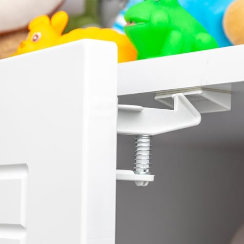 Baby Lock 5 Adet Bebek Çocuk Çekmece Dolap Güvenlik Kilidi Gizli Kilit - Orijinal 3M Çift Taraflı Bant - Görsel 2