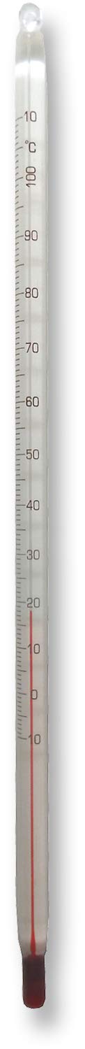Tee Thermometer Glas mit Petroleumfüllung bis 110 Grad