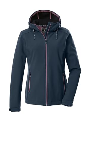 Veste softshell femme Killtec Kow 8 blouson coupe-vent imperméable à capuche