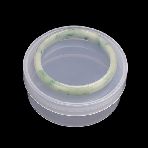 Image of 12 Pcs 4.05 oz Round Plastic Containers 3.31 x 1.38 Inch (DxH), Bead Organizers with Lid for Beads Cards and Other Craft Accessories