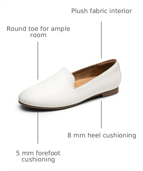 Image of DREAM PAIRS Round Toe Flats for Women Dressy Comfortable, Slip-On Dress Business Casual Office Work Shoes for Women