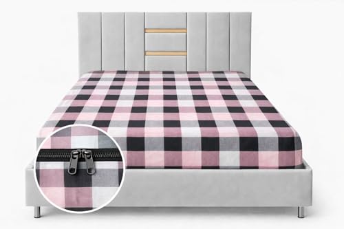 Image of Cotton Mattress Cover with Zipper Single Bed 72x36x4 Inch || Normal Quality Washable No Shrinkage (MULICOLOUR)