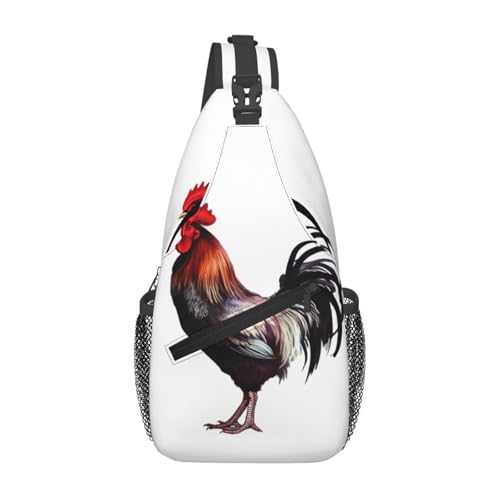 Bolso Cross Chest Sling para Hombre y Mujer Negro miniatura 1