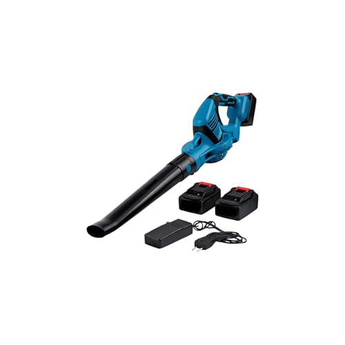 Soffiatore per Foglie a Batteria con 2 Batterie 3.0Ah – Soffiatore Portatile Leggero 1,8 kg – 250 km/h – Per Giardino, Terrazzo, Cortile