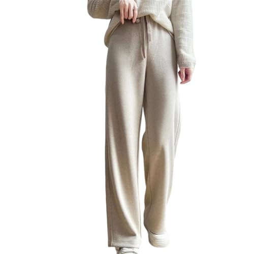 Women's 100% Merino Wool Knit Pants Warm Wool Long Trousers