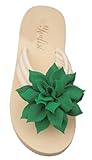 EMGILL Women's 3D Flower Sandals Dressy Flip Flops Non-Slip Summer 2025 Thong Beach Slides Casual Outdoor Flat Sandals Vacation