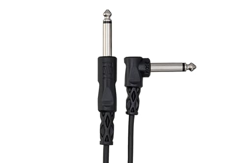 Hosa CPP-110R cable 1/4" TS a ángulo recto 10 pies miniatura 2