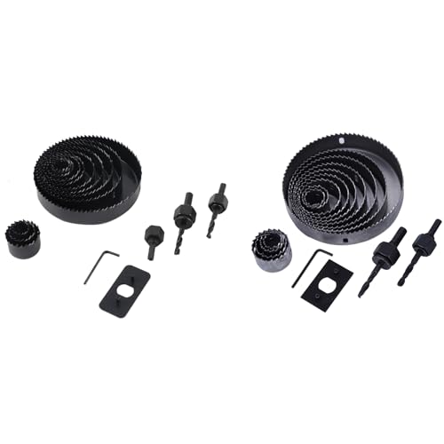 Set de 17 sierras copa para taladro 19-127 mm miniatura 5
