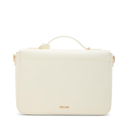 Anne Klein Womens Belted Flap Crossbody with Convertible Strap, Anne White2