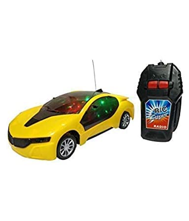 JNiL Remote Control Car with 3D Light for Kids Go Forward, Backward, Stop Racing Car Full Function Car for Birthday Gift(Pack of 1)