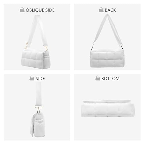 NAARIIAN Puffer shoulder bag Cotton Padded handbag designer quilted crossbody dupes women lightweight purse3