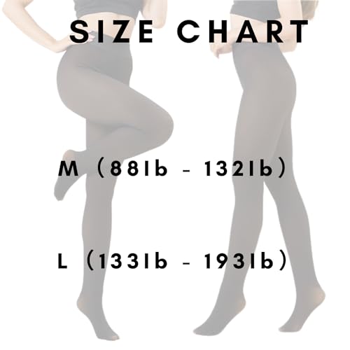 Image of Women Fleece Lined Leggings Tights Warm Pantyhose Fake Translucent for Winter