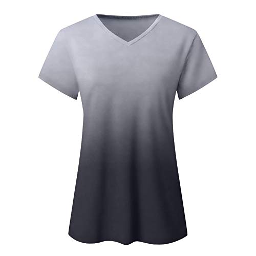 Dasayo Womens Tops 2023 Summer Casual T-Shirt Plus Size Fashion Short Sleeve Shirts Blouse Going Out Tunic Ladies Outfits #TOP5