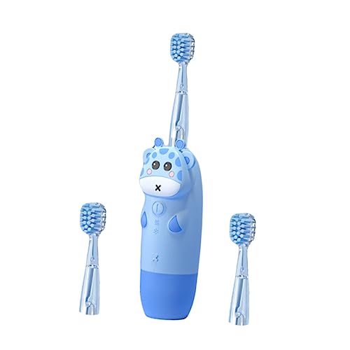 BCOATH Elektrische Zahnbürste Für Junge Mädchen Cartoon Design Usb Babyzahnbürste Mit Timer Zähneputzen Bürste Für Kleinkinder Mundpflege Reisezubehör Batterie