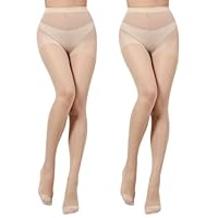 2 Paia Calze a Rete Donna Brillantini, Collant a Rete Elasticizzate a Vita Alta con Strass Scintillanti Glitter Paillettes Calze