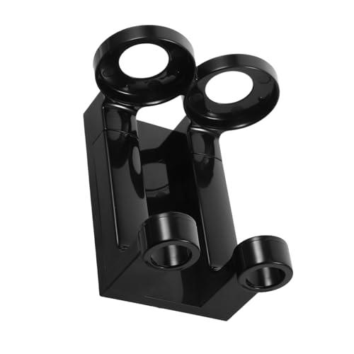 PRETYZOOM Soap Dispenser Storage Rack Shampoo Shower Bottle Holder Wall Mount Pump Dispenser Bracket Room Wall Stand for Lotions Bathroom Bottle Hangers Shower Gel Bottle Rack Black Plastic