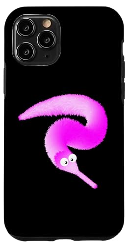 ストリングシャツにワーム、ふわふわのウィグリーマジックワームのおもちゃ スマホケース iPhone 11 Pro 用