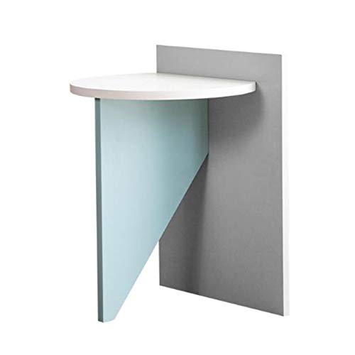 ShAzanz Mesa Auxiliar Mesa Auxiliar De Madera De Tres Rompecabezas, Mesa Lateral del Sofá, Mesa De Noche De Dormitorio, Diseño De Montaje, 3 Colores Montaje Sencillo(C)
