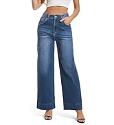 Guaile Womens Wide Leg Jeans High Waisted Stretchy Baggy Jeans for Woman Trouser Jeans for Women ...