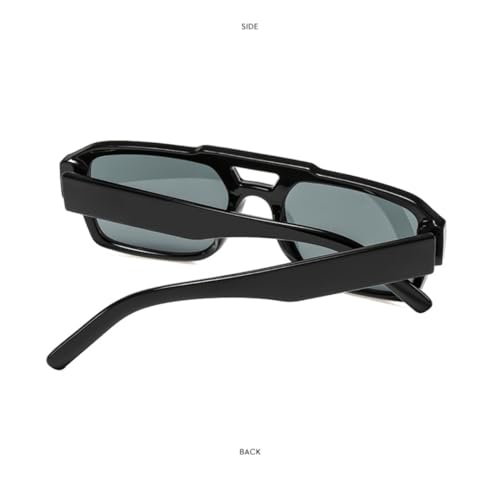 Lunettes de soleil rétro monture rivetée style écaille léopard thé