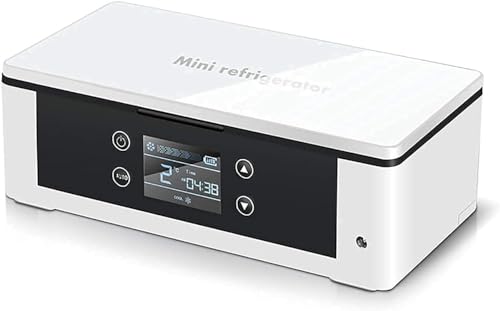 JvFbjLF Mini réfrigérateur-congélateur portatif à insuline, Mini-réfrigérateur de Voiture, congélateur à température for médicaments for Voiture