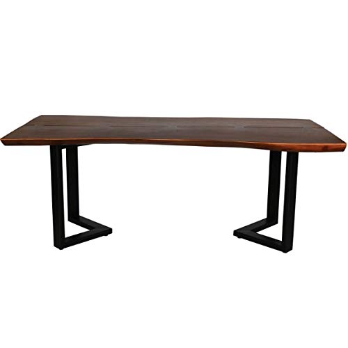 McAllen Suar Wood Live Edge – Mesa de comedor grande de 8 a 10 plazas, mesa de comedor para sala de estar, comedor y muebles de A.S Industries.