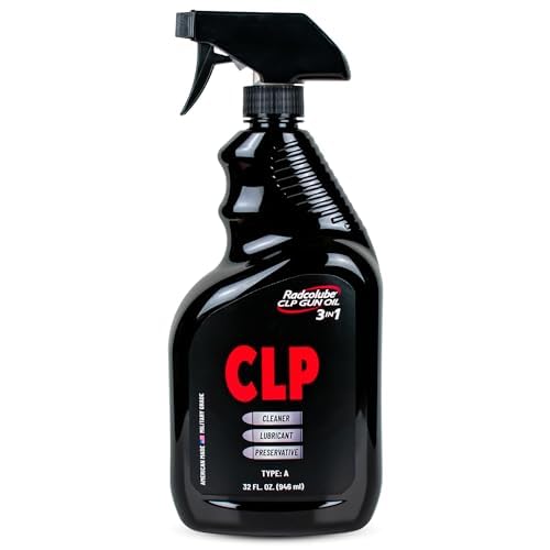 Radcolube - 3-in-1 CLP Gun Cleaner and Lubricant for All Firearms, Military-Grade Gun Cleaner and Lubricant, Gun Oil Spray, CLP Revolutionary Gun Cleaning Kit, 32 oz Spray Bottle