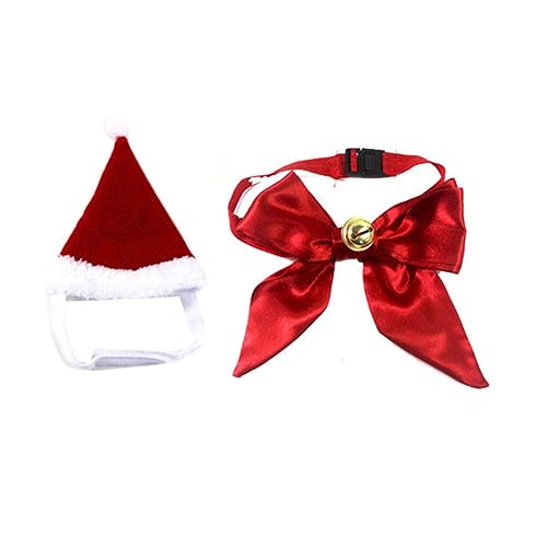 Set de Corbata y Sombrero Navideño para Perro Kisangel