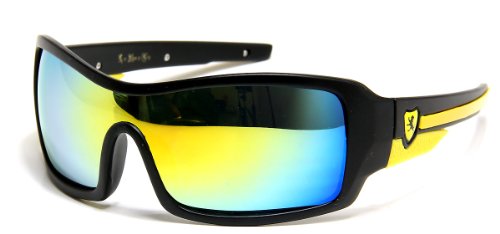 Khan Driving Skiing Biking Sunglasses- Pick Your Color (Yellow)