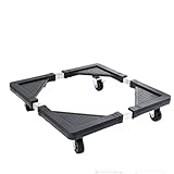 YASTA Base Lavatrice con Ruote - Supporto Regolabile per Asciugatrice, Frigorifero - Misure 53x53 a 75x75 cm