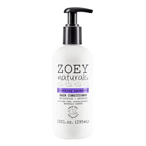 Absolutely Natural Zoey Naturals - Soothing Lavender Hair Conditioner for Kids, Tear-Free, Hypoallergenic, Paraben-Free, Cruelty Free, Made in USA
