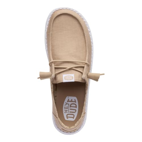 HEYDUDE Women's Wendy Stretch Canvas Slip On Shoes, Incense, Size 11 - image 9