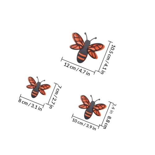 Vinilos decorativos 3D abejas removibles set 12 pcs miniatura 2