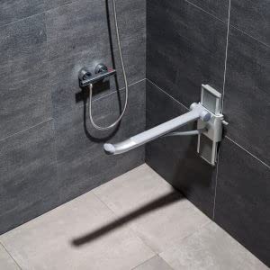 BRAZO PLEGABLE ASIDERO PARED SEGURIDAD BAÑO REGULABLE BARRA DE RESISTENCIA CAPACIDAD DE CARGA HASTA 150 KG