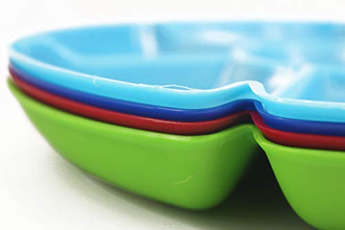 8 Black Duck Chip N Dip Hard Plastic 12-Inch Round 7-Section Serving Trays! Assorted Colors! - Thumbnail 2