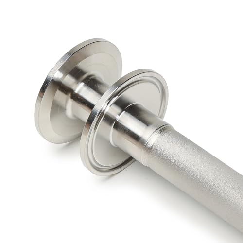 Image of Stainless Steel 1.5 inch Double Tri-Clamp Ferrule Diffusion Stone,1.5 Inch Tri Clamp Carbonation 2 Micron Aeration Stone Female Connect TC 50.5mm CO2 inlet,6 inch Length for Brew Aeration Equipment