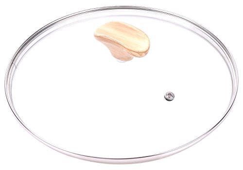 ALLUFLON Etnea Wood Coperchio, Argento, 24 cm