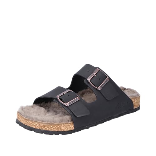 Mules Rieker Homme 22194 en cuir marron chaussure ete