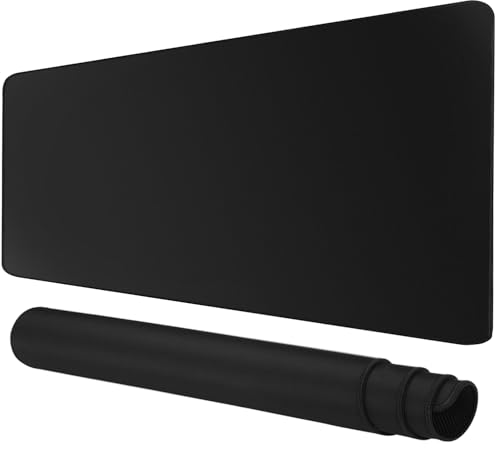 Rcege Großer Mauspad für Schreibtisch - 800x400mm Gaming-Mauspad mit genähten Kanten Nicht rutschender Unterlage Schreibtischmatte für Tastatur und Maus