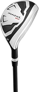 MAZEL Men's Rescue Hybrid Golf Club 21/24 Degree Graphite Shafts for Right Handed Golfers (Right, Graphite(Silver Head-MH107), Stiff, 24)
