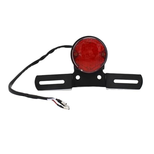 Feu arrière de moto LED avec clignotants et support de plaque rétro Cafe Racer
