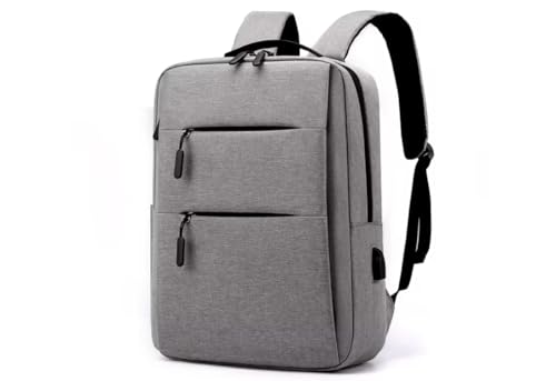 Mochila para Notebook 15.6 Impermeável Executiva Antifurto com USB – Mochila Unisex Reforçada Resistente para Trabalho Faculdade Viagem Cabine Escolar Casual Moderna Premium (CINZA)