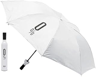 EXEMARTZ Bottle Umbrella | Wine Bottle Shape Foldable Umbrella with Plastic Case | Compact Manual Portable Umbrela with Bo... Price In India