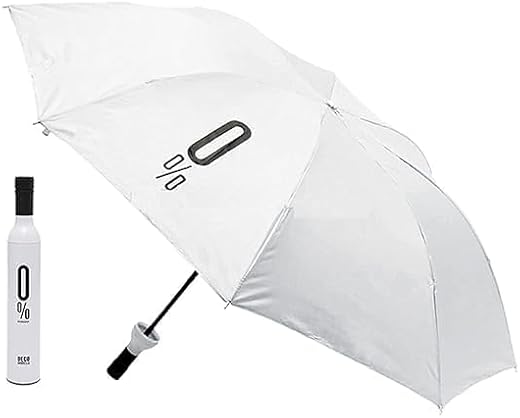 EXEMARTZ Bottle Umbrella | Wine Bottle Shape Foldable Umbrella with Plastic Case | Compact Manual Portable Umbrela with Bo...