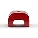The Magnet Source Red Cast Alnico 5 Horseshoe with Keeper - 1.18