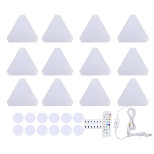Panel de luz triangular Alomejor que sincroniza con la música para 5